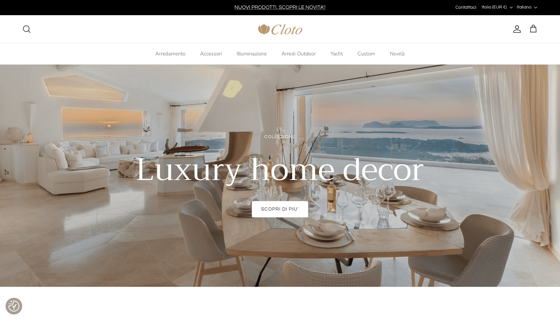 Sito web Cloto — Fashion sostenibile