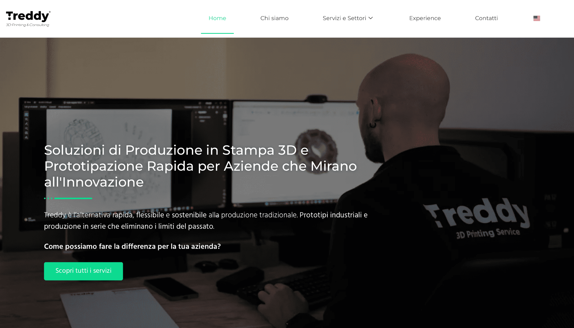 Sito web Treddy — Manifattura · 3D Printing